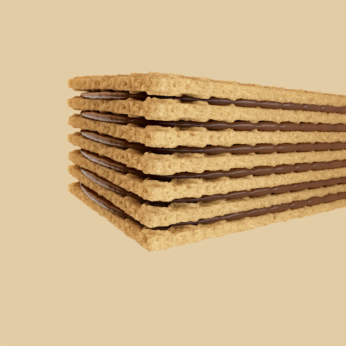 Gandour Unica Max, stacked wafer food CGI still