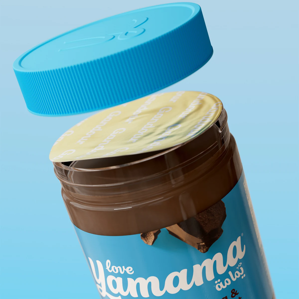 Gandour Yamama spread lid open detail render