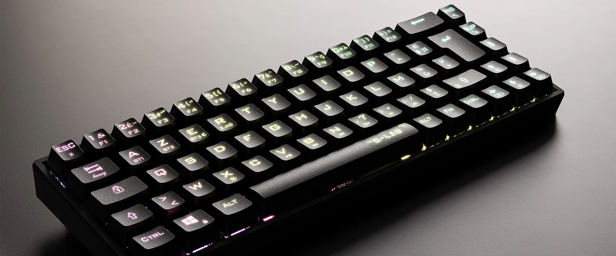 G-Lab Keyz Titanium full black colourway render