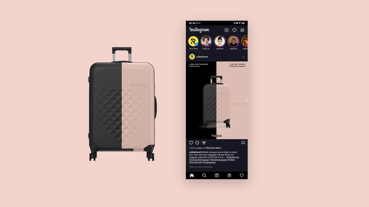 Rollink Flex 360, Instagram preview composition