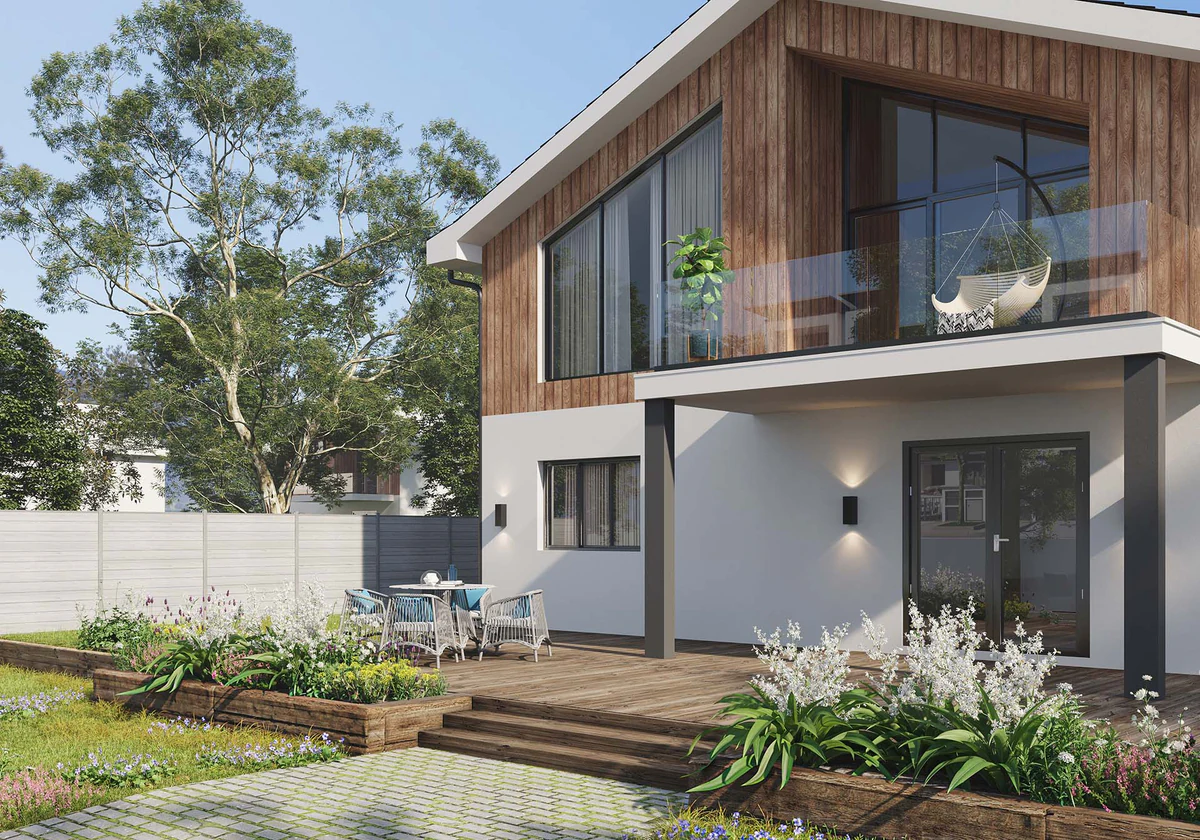 Interior CGI, FH Brundle balustrade in situ