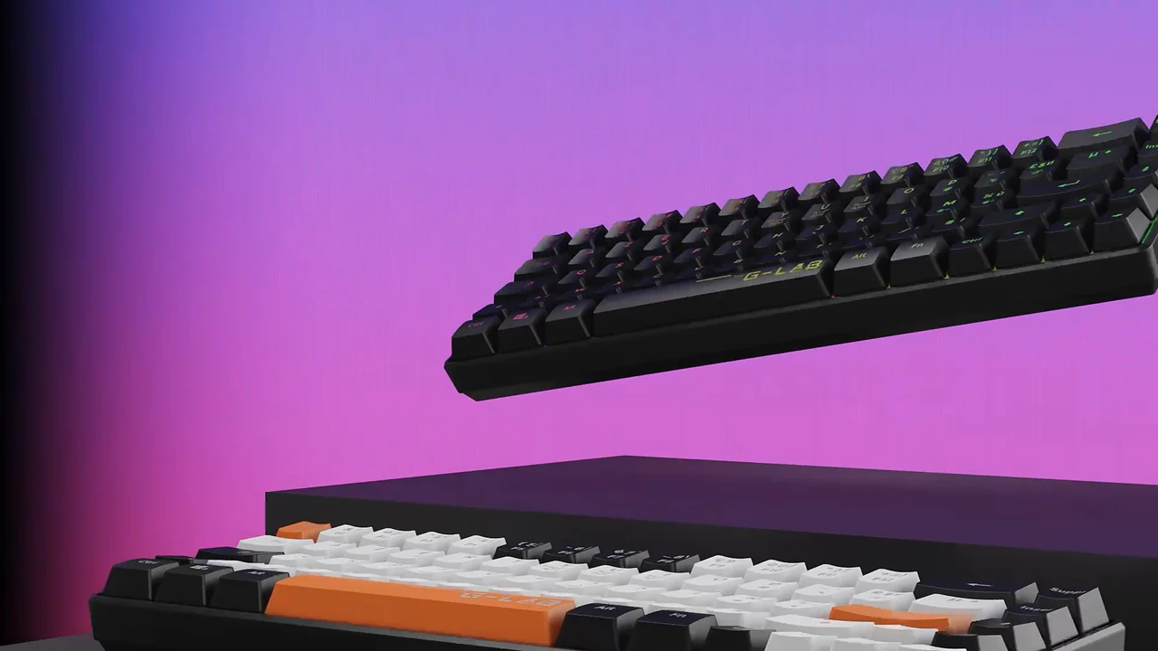 G-Lab mechanical keyboard shown in a directed product frame