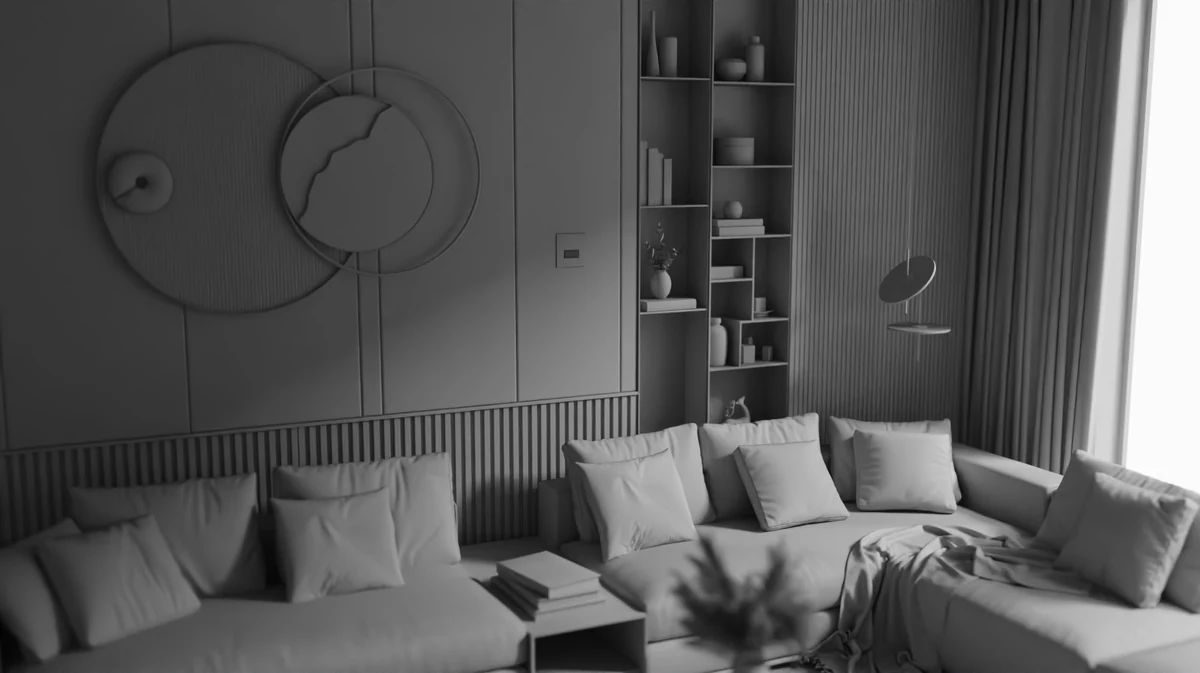 Plumis Automist greycard preview, living room simulation pass