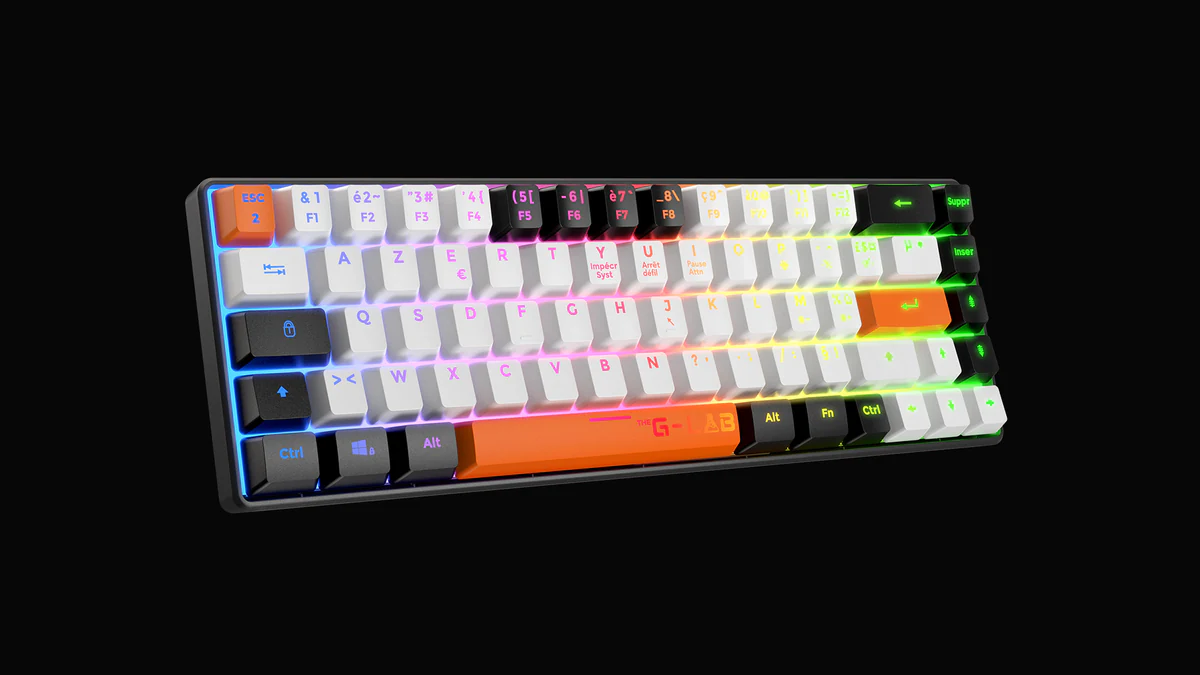 Studio 3D product render, keyboard