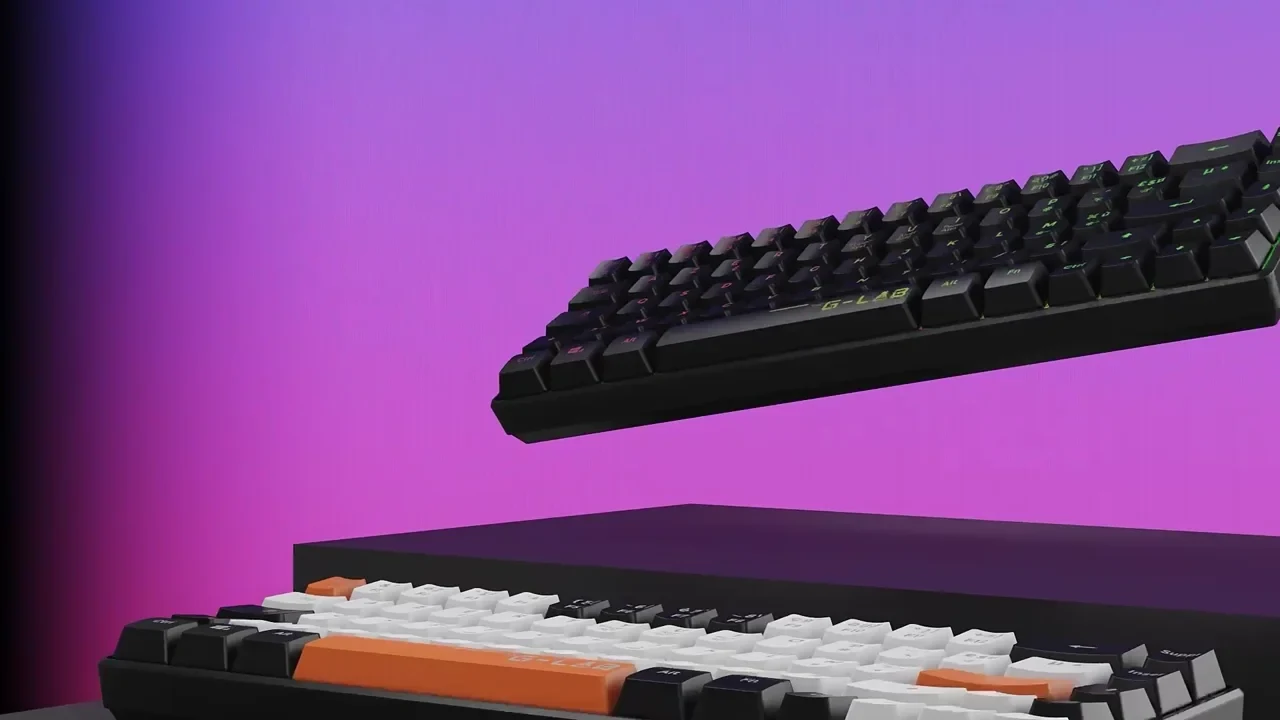 G-Lab mechanical keyboard shown in a directed product frame
