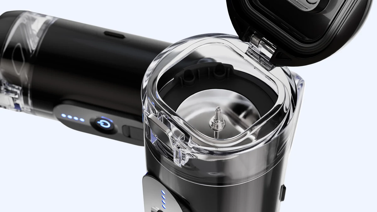 Caffe2go Presso XI, lid open detail render