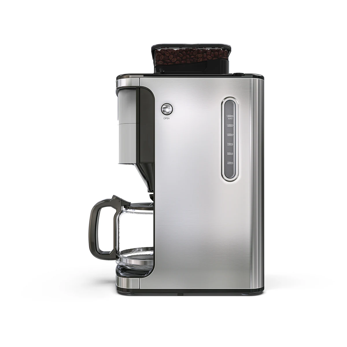 Smarter AM coffee machine side view product render in grey