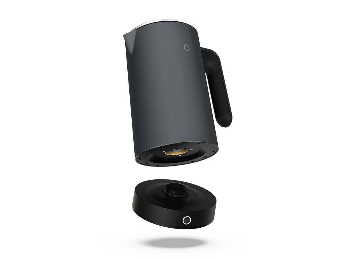 Smarter iKettle exploded product render, Dark Grey colourway
