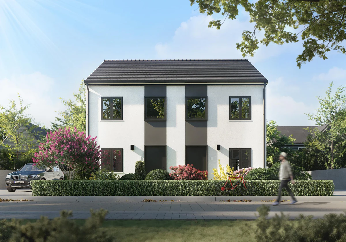 Residential rendering example