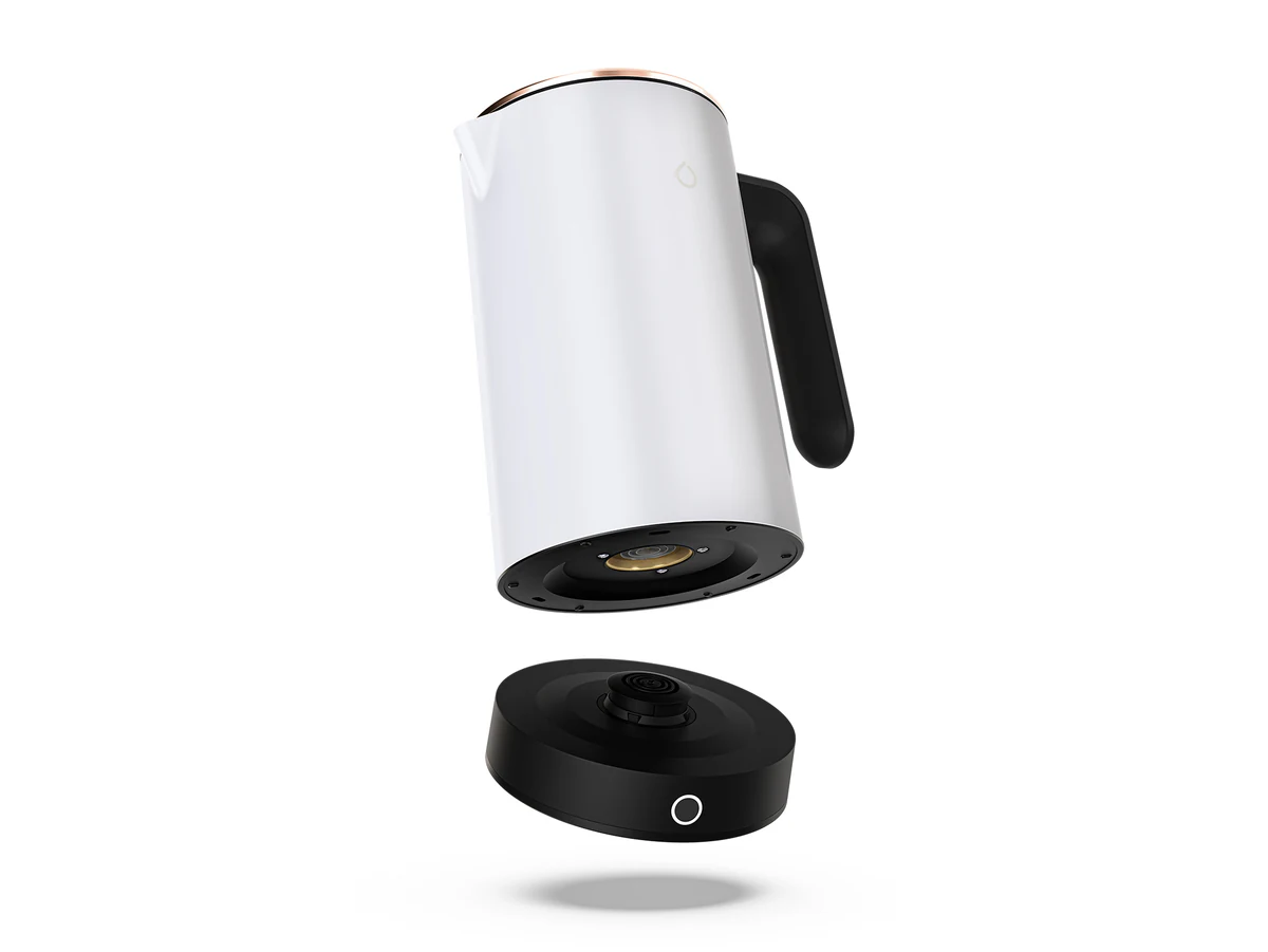 Smarter iKettle exploded product render, Rose Gold colourway