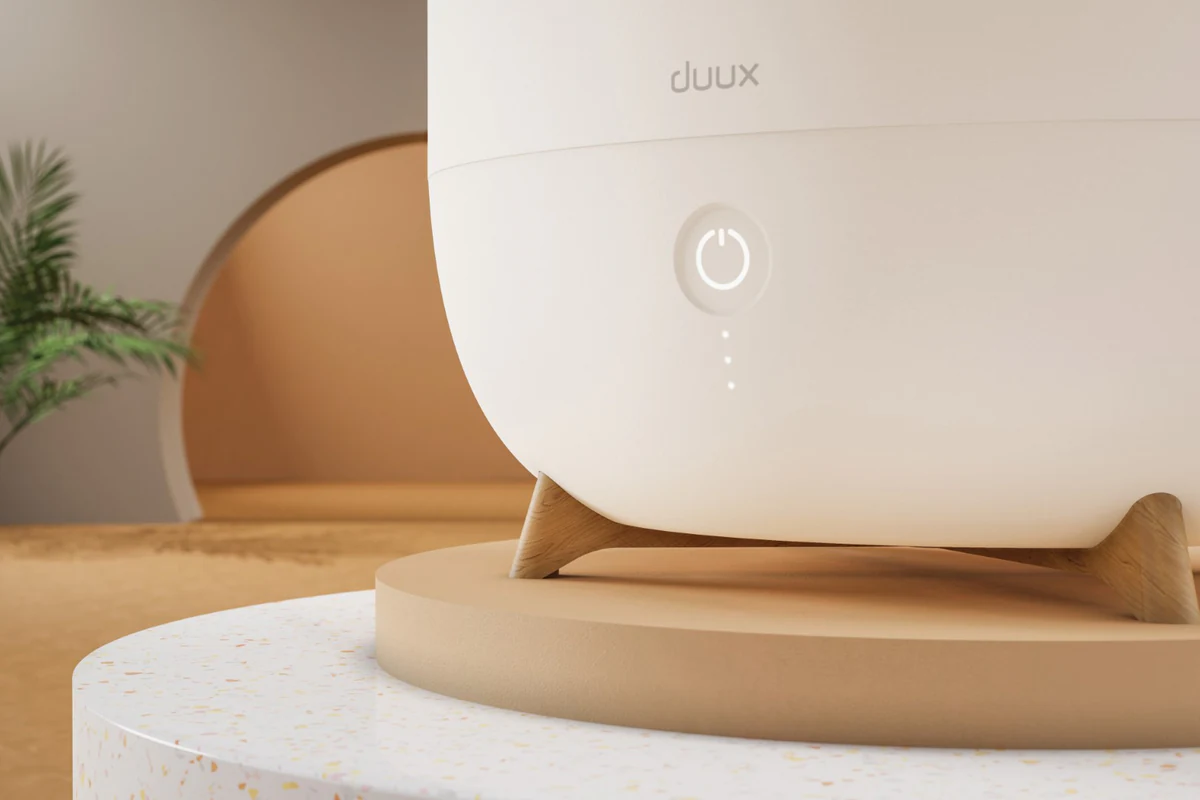 Duux Neo humidifier, control panel close-up base render