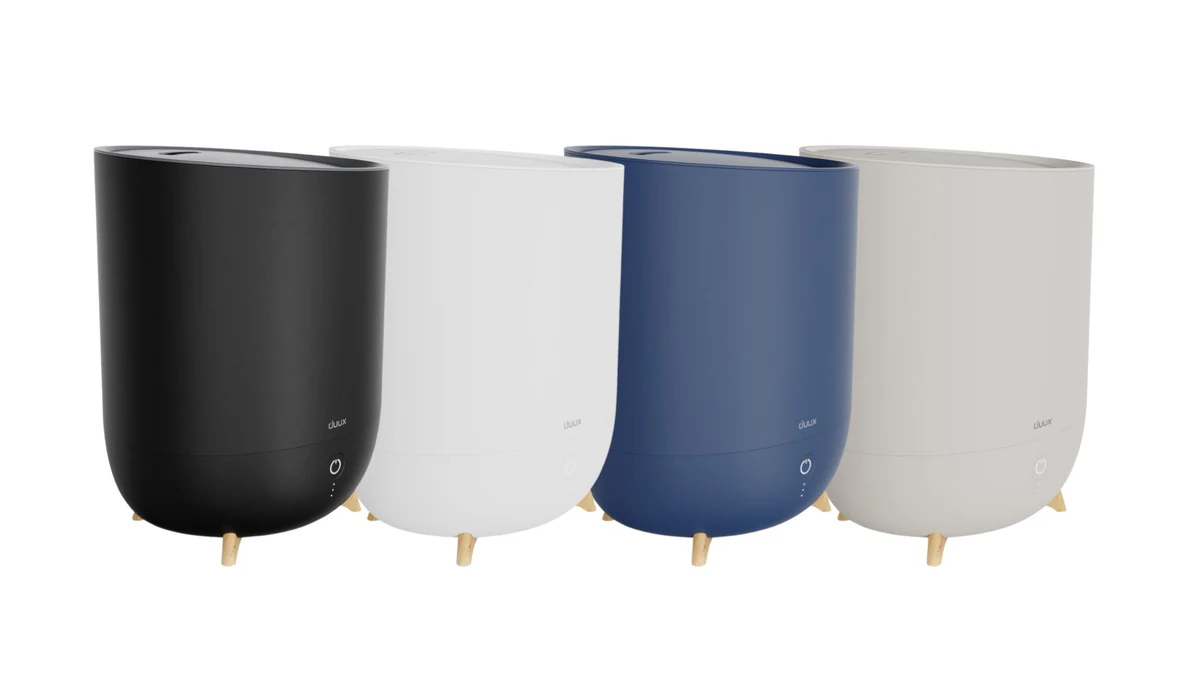 Duux Neo humidifier, four colourways group composition for marketing use