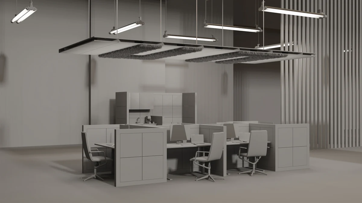 Modulite greycard pass, final showroom cubicles configuration