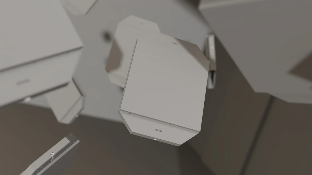 Modulite greycard pass, floating blocks close-up review