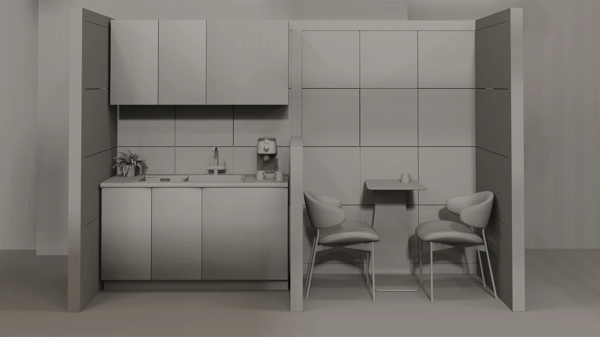 Modulite greycard pass, kitchen scene final review