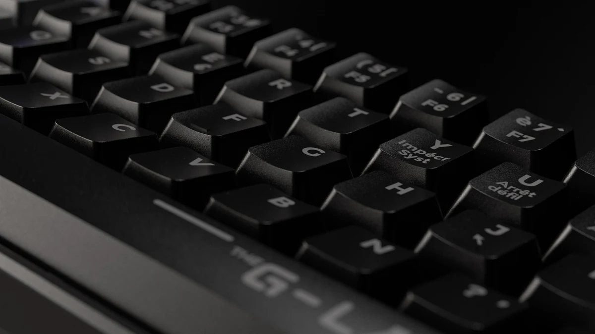 G-Lab Keyz Hydrogen close-up, black colourway detail