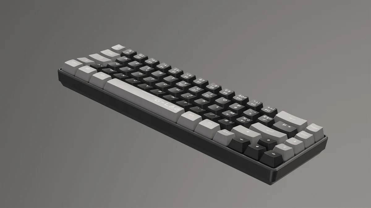 G-Lab Keyz Hydrogen 4K still, grey colourway