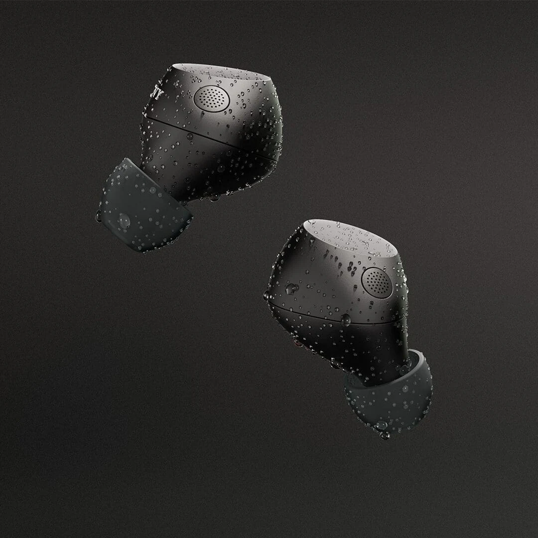 Sony WF-C710, Black colourway IPX water-resistance CGI still