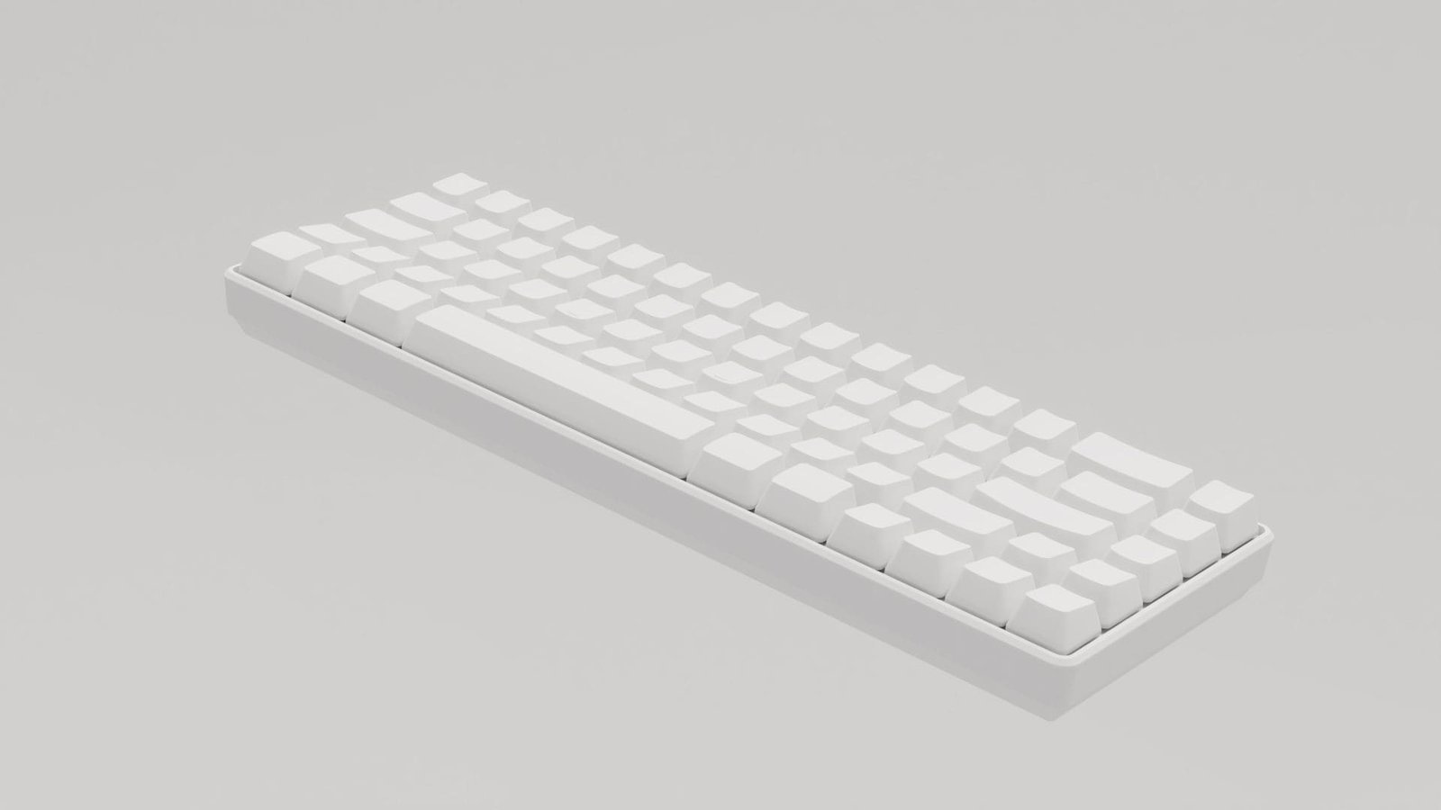 Keyboard Renders - Grey Card - 3D Modelling