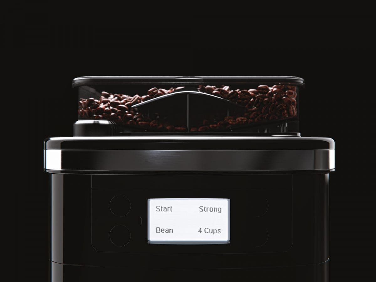 Coffee Machine Front View Close-Up-3D Render