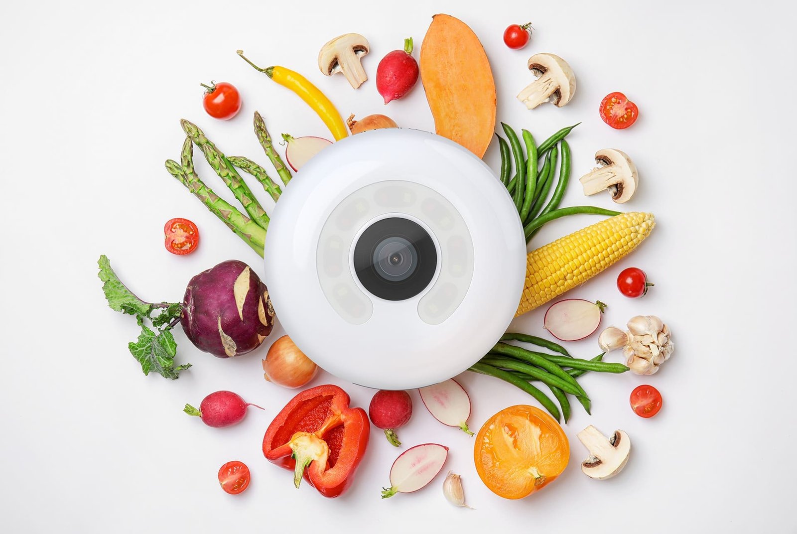 Smarter AM Fridge Cam fruits 3D render composite hero