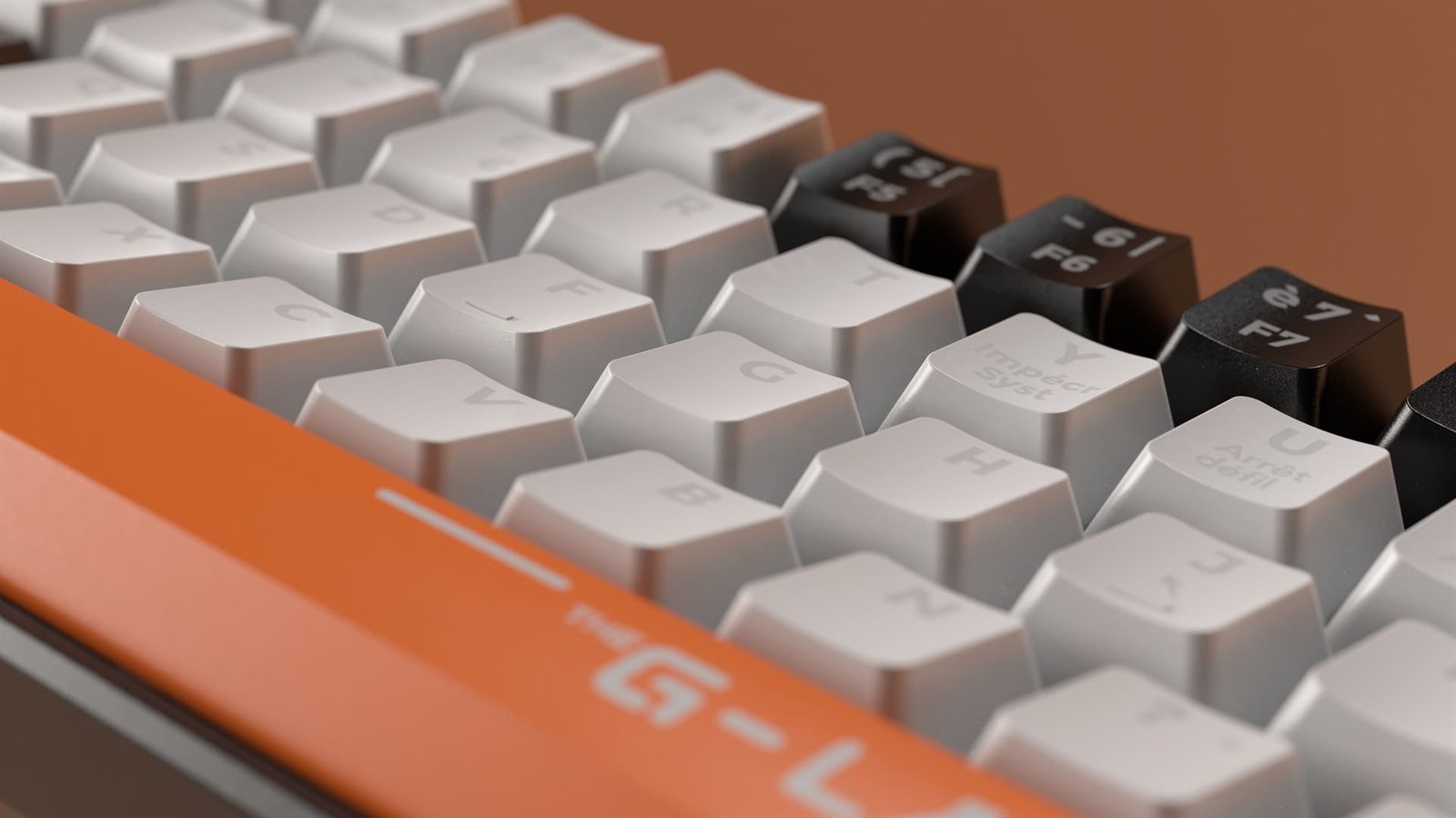 G-Lab Keyz Hydrogen close-up — black with orange accent