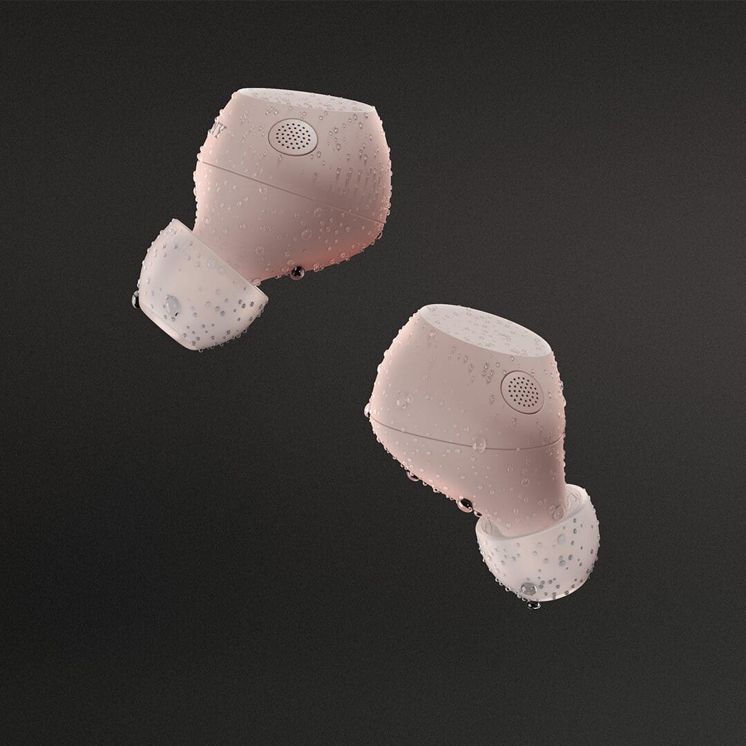 Sony WF-C710 — Pink colourway IPX water-resistance CGI still