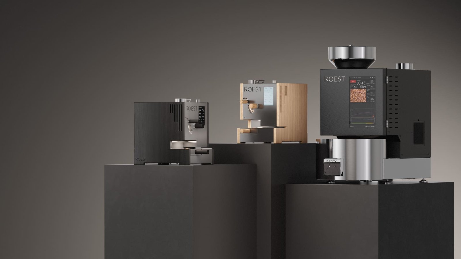Roest coffee roaster hero render