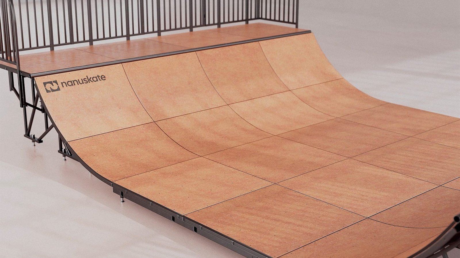 Nanuskate modular skate ramp CGI hero still