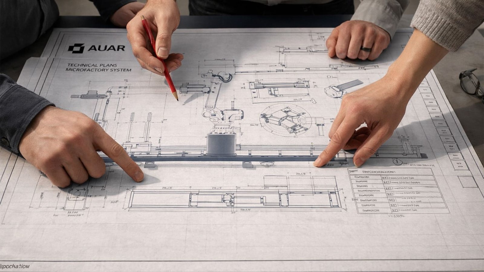 AAR technical plans for LED design in 3D