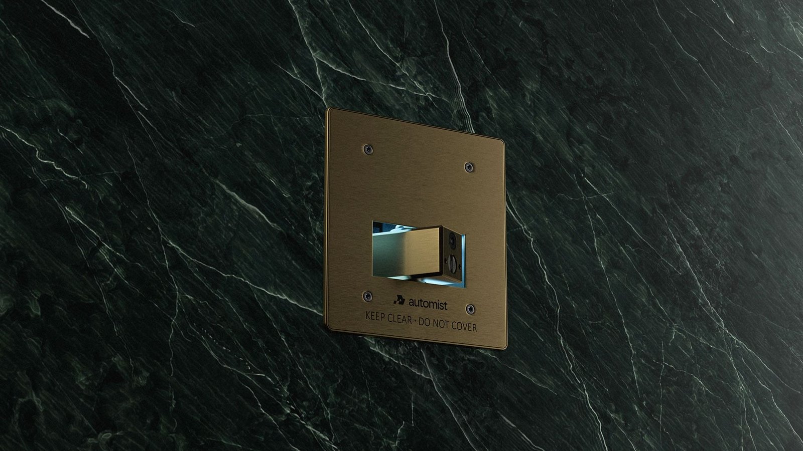 Automist product launch asset on marble
