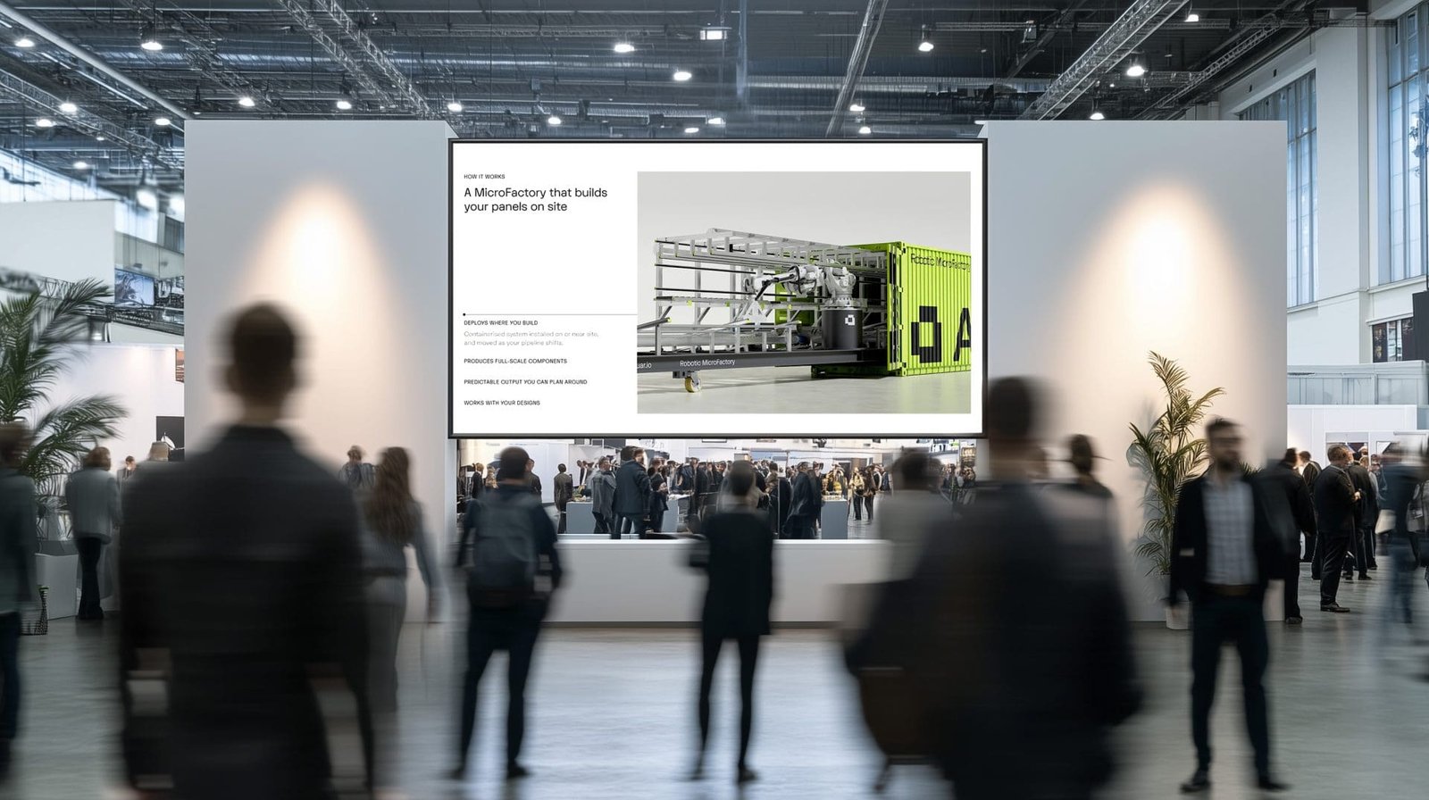 Automated Architecture Robotic MicroFactory — engineering-accurate CGI from CAD