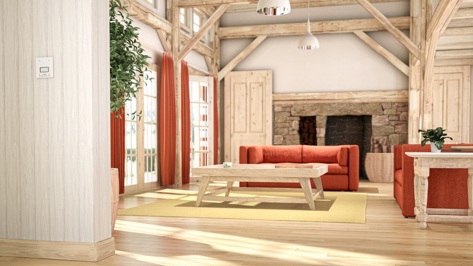 Plumis Automist - Cabin Interior CGI - White and Red