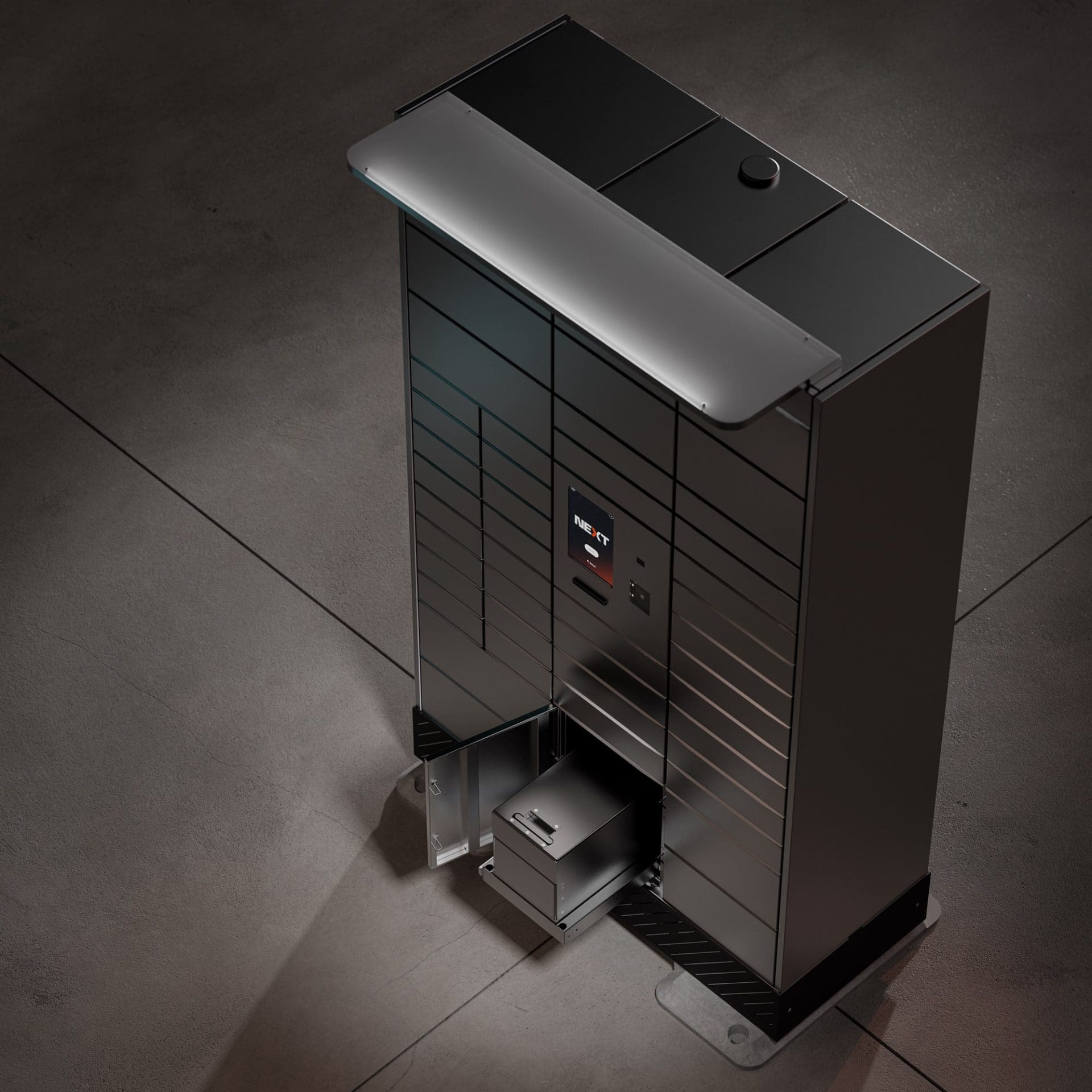 BLOQ.it - Smart Locker Lifestyle Product Render - Top