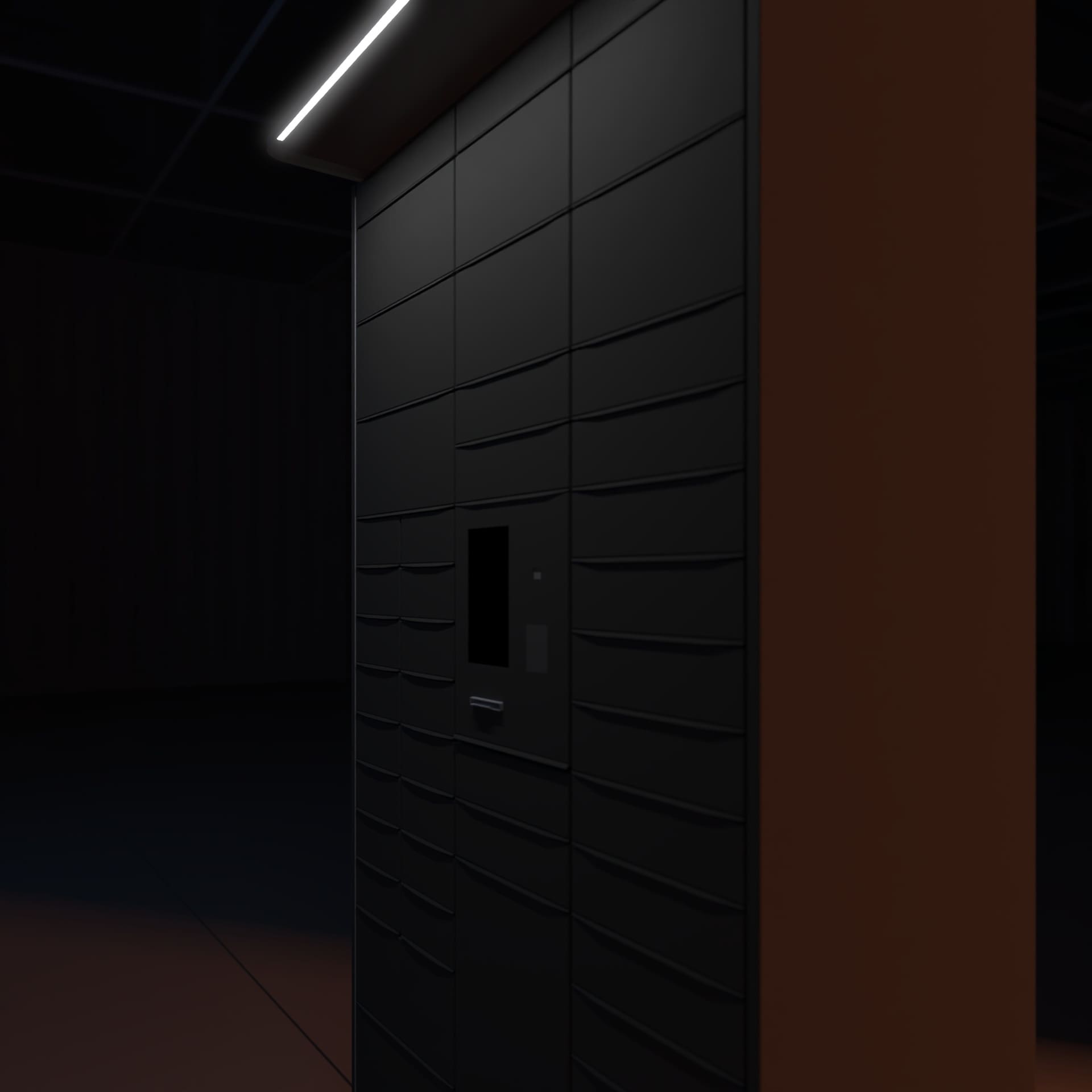 Bloq.it -Smart Locker Product Renders - FRONT ANGLED - Lifestyle