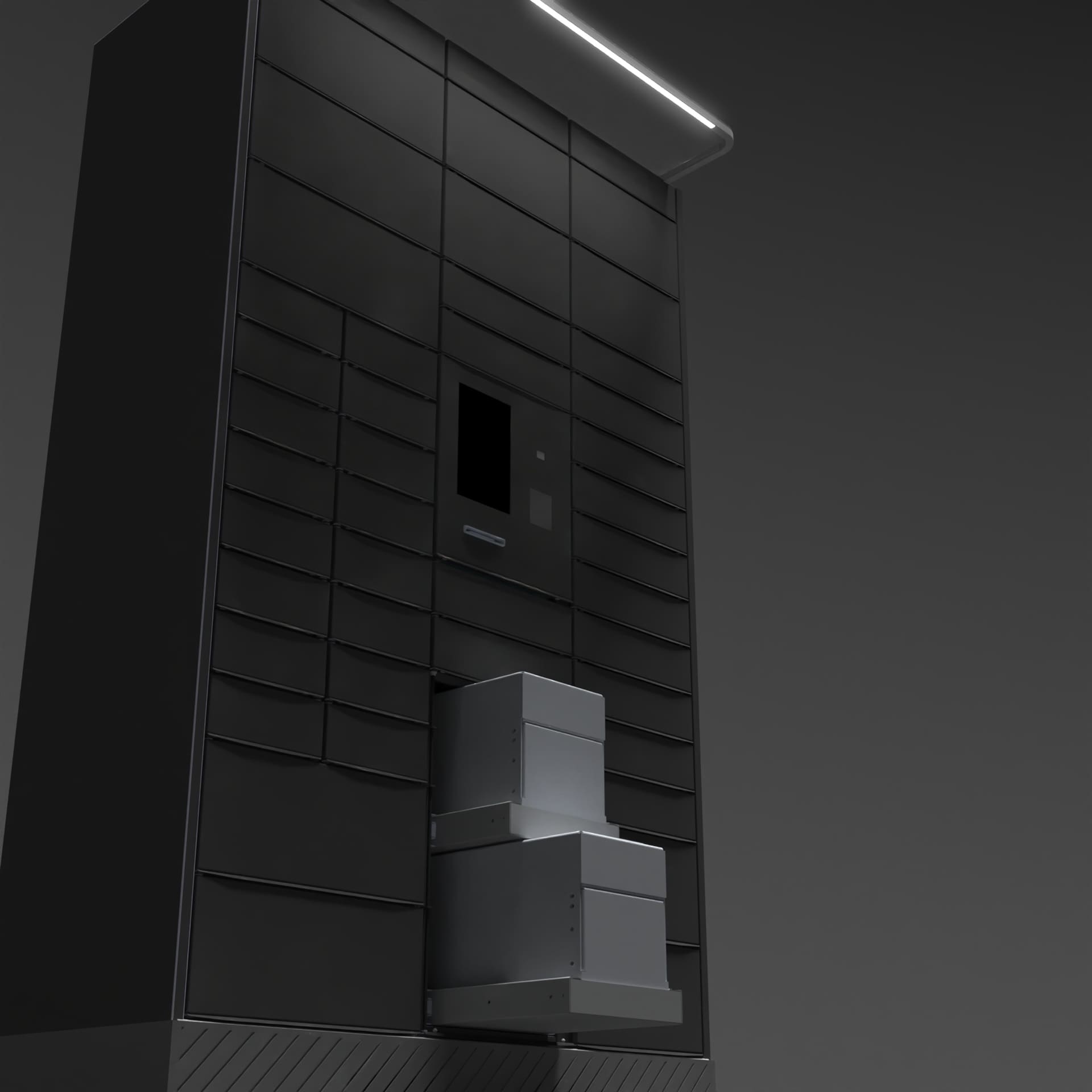 Bloq.it -Smart Locker Product Renders - LOW ANGLED