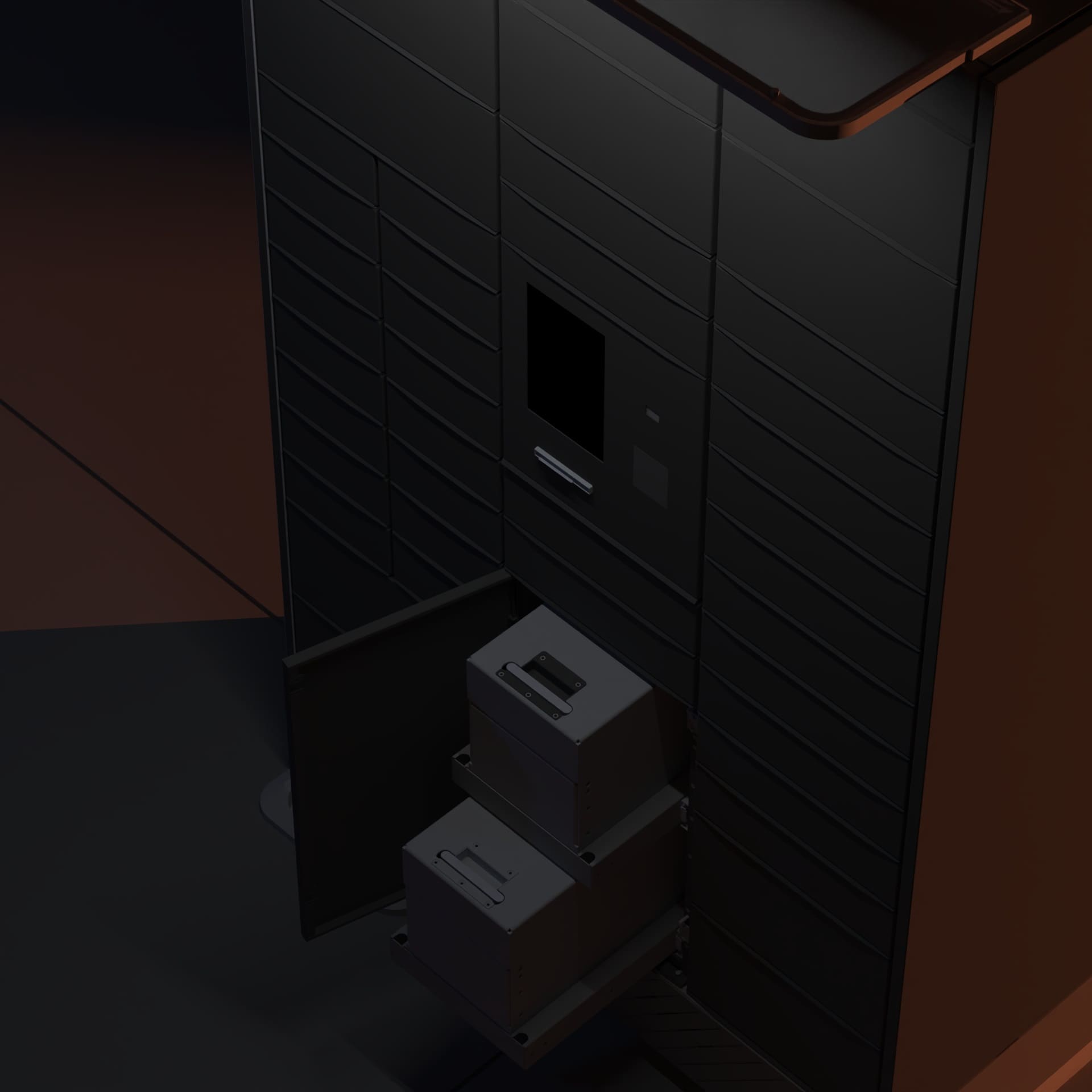 Bloq.it -Smart Locker Product Renders - TOP - Lifestyle