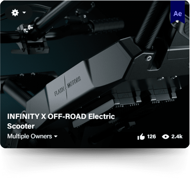 XO3D on Behance - FLM Electric Scooter - Featured on After Effects
