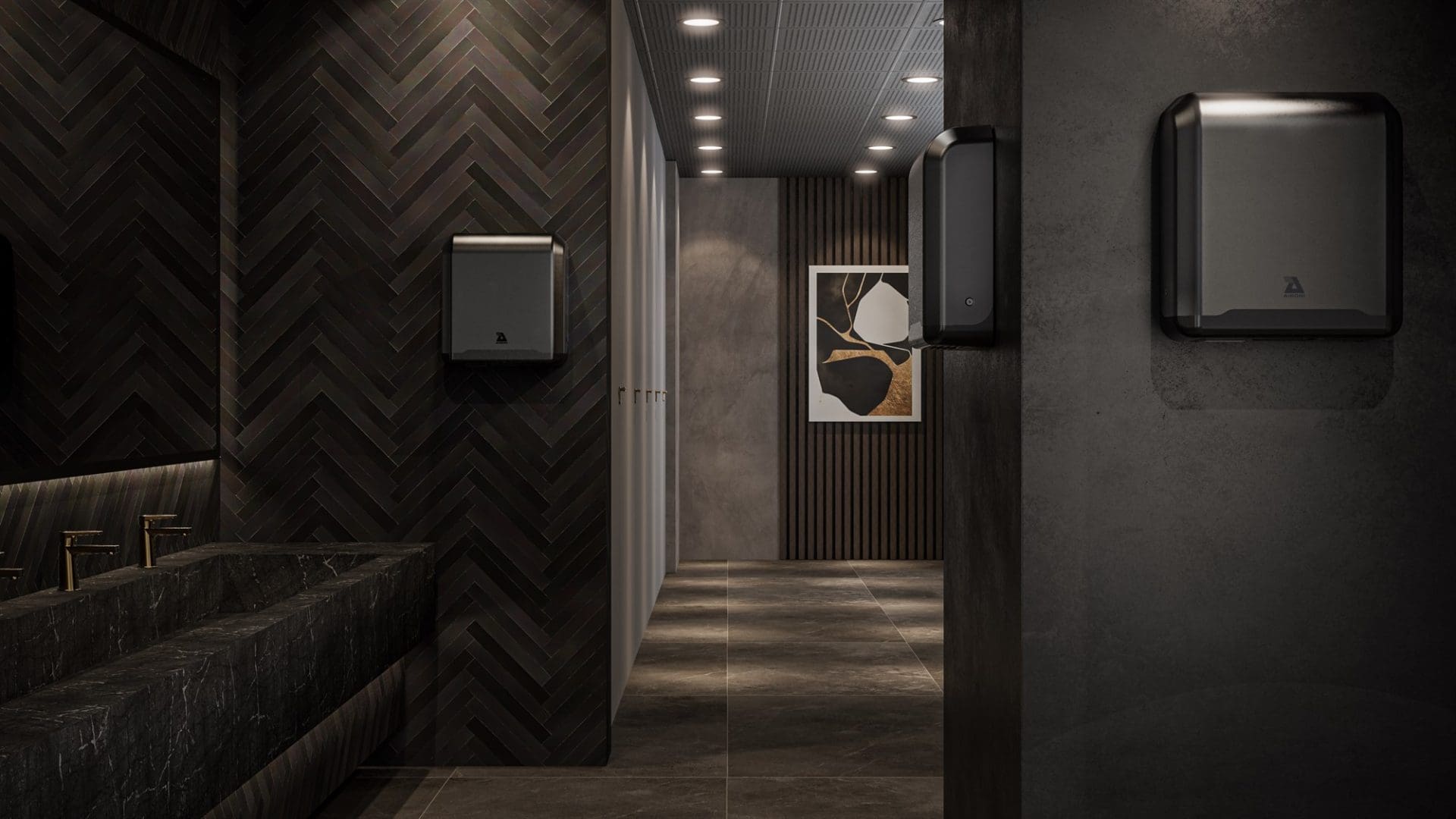 Airdri-Hand Dryers-Dark Interior Render-Medium