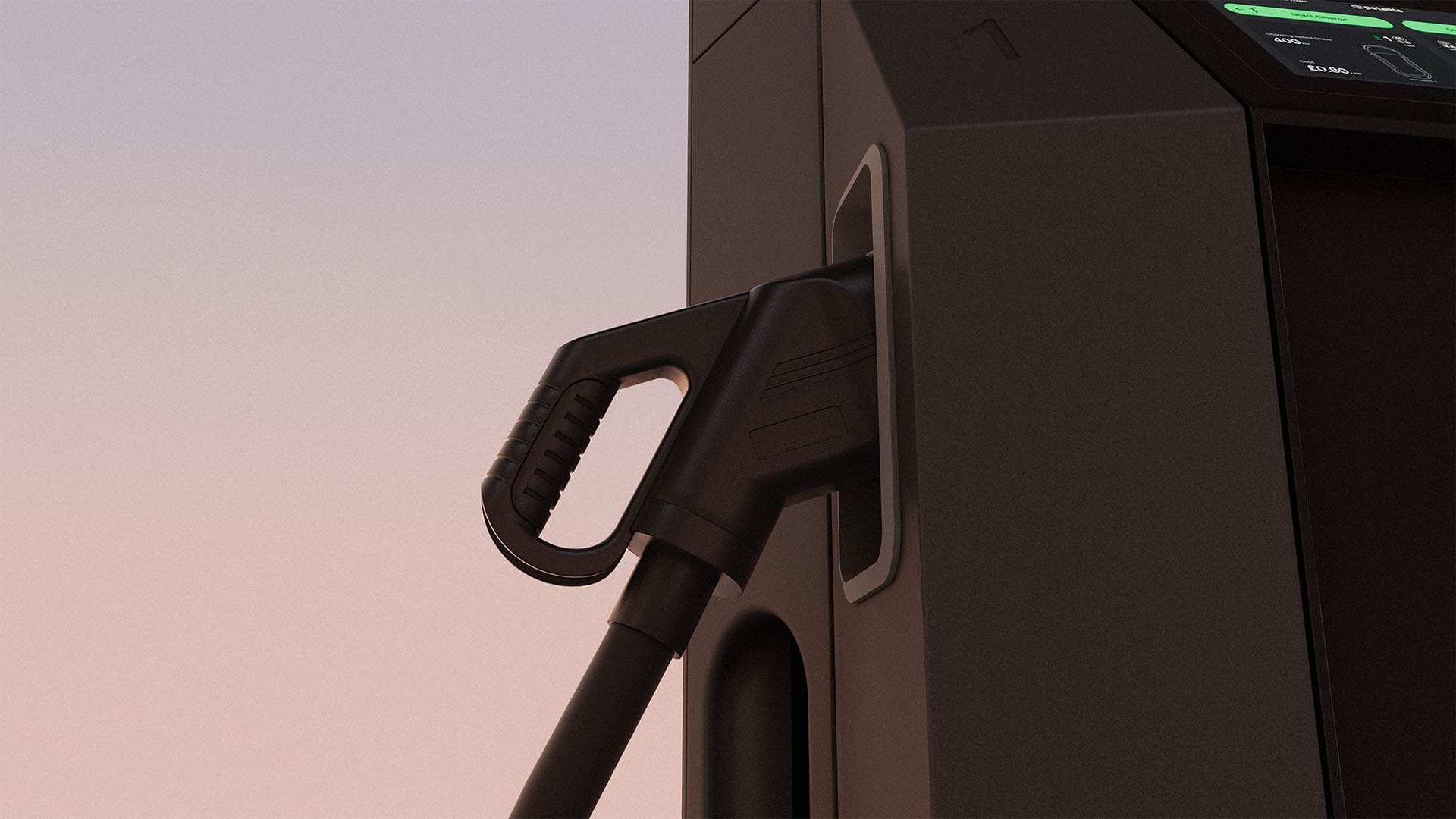 Petalite EV Charger Hero 3D Animation Rendering