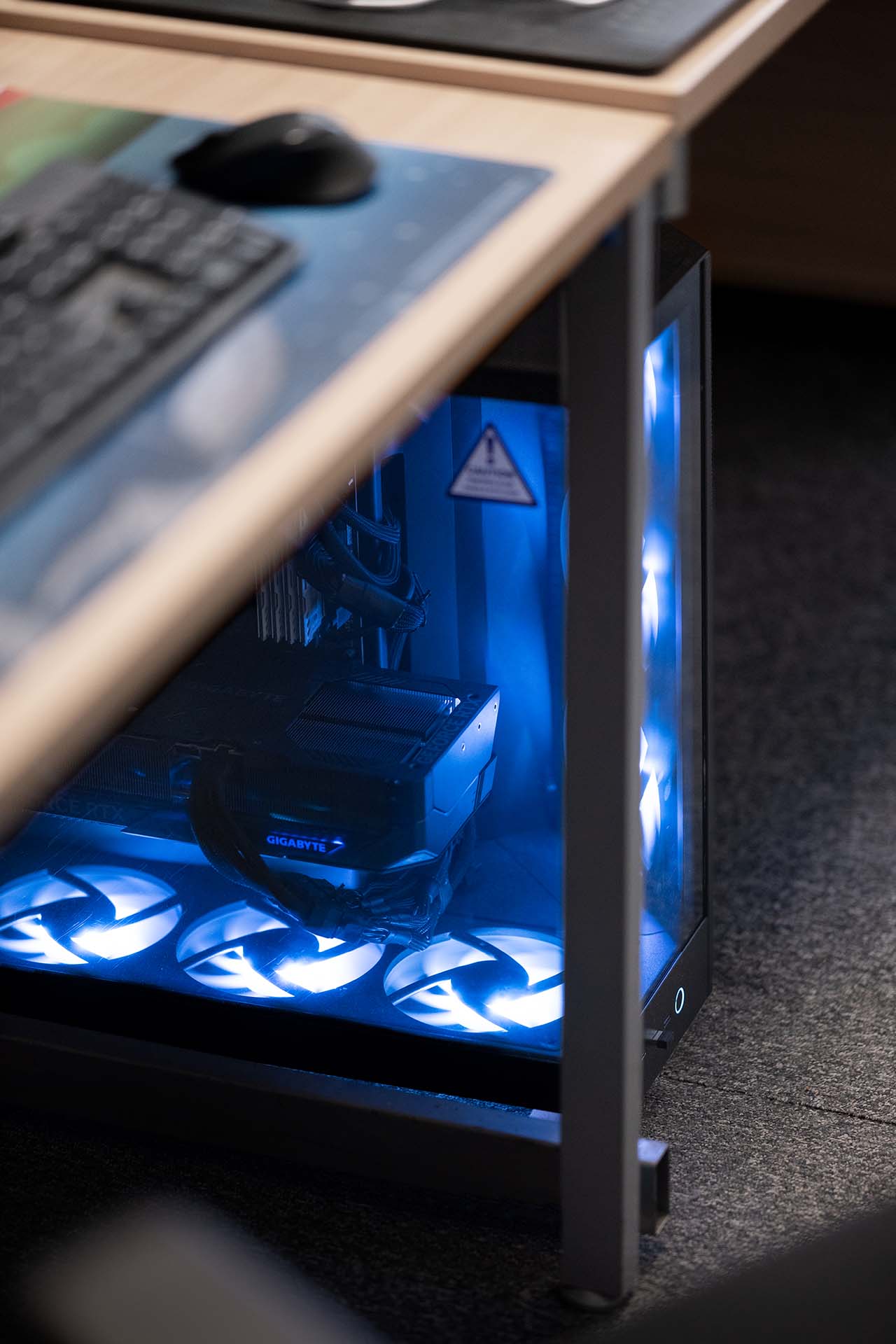 High-end CGI workstation at XO3D for 3D product animation and photoreal rendering.